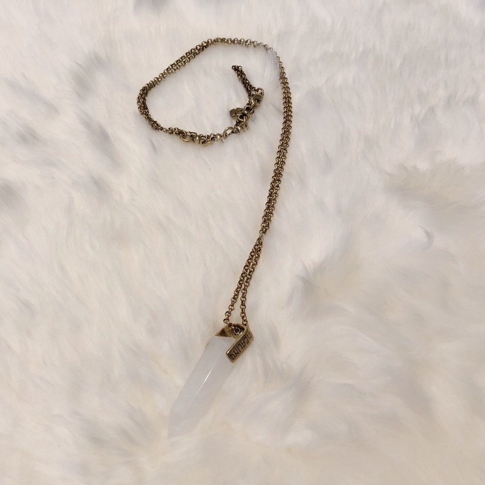 Lucky Brand Healing Gem Necklace